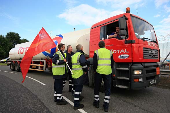 Shell tanker drivers protest