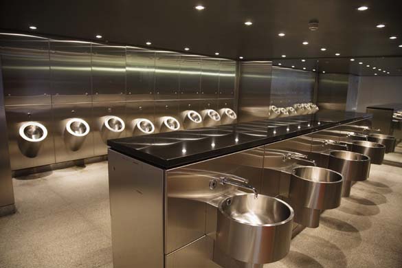 Stainless steel toilet