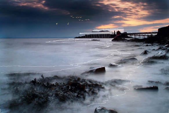 An artist's impression of Birnbeck pier in Weston-Super-Mare - Weston Super Star!
