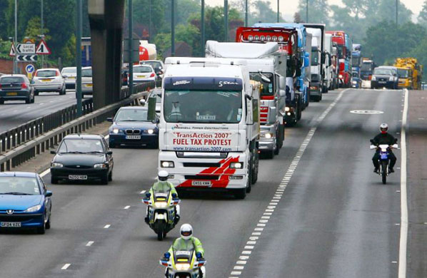 Hauliers protest