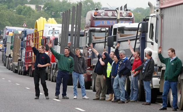 Hauliers protest