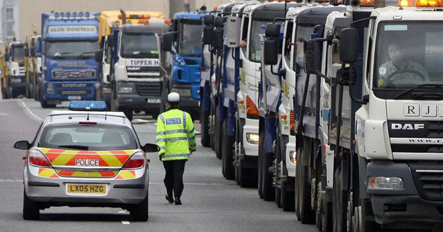 Hauliers protest