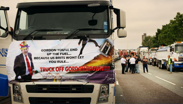Hauliers protest