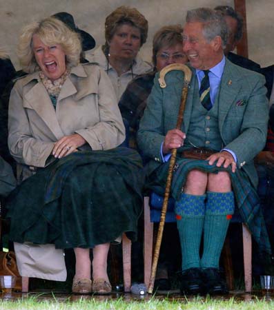 Prince Charles and Camilla at Highland Games