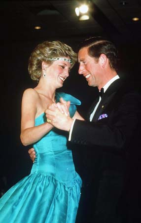 Prince Charles and Princess Diana dance