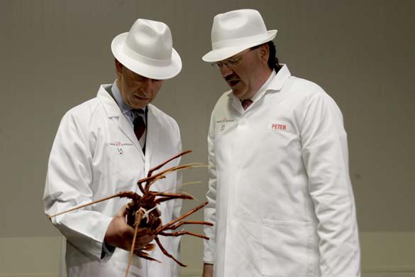 Prince Charles with lobster