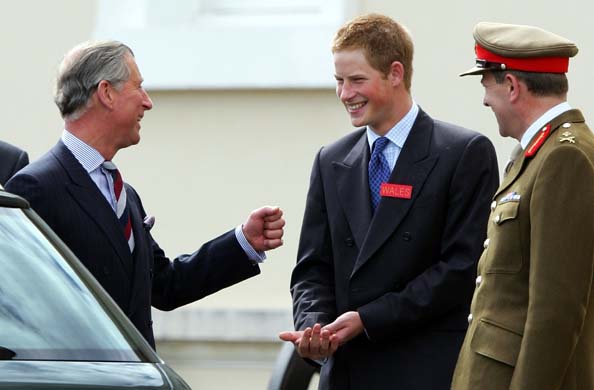 Prince Charles with Prince Harry
