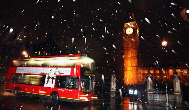 Snow blankets London for Global Warming debate – first October ...