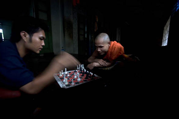 one of the largest monasteries in the country in Pakokku, Myanmar, Burma