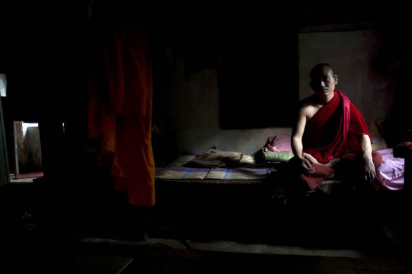 one of the largest monasteries in the country in Pakokku, Myanmar, Burma