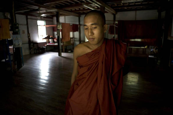 one of the largest monasteries in the country in Pakokku, Myanmar, Burma