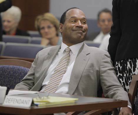 OJ Simpson at his trial in 2008