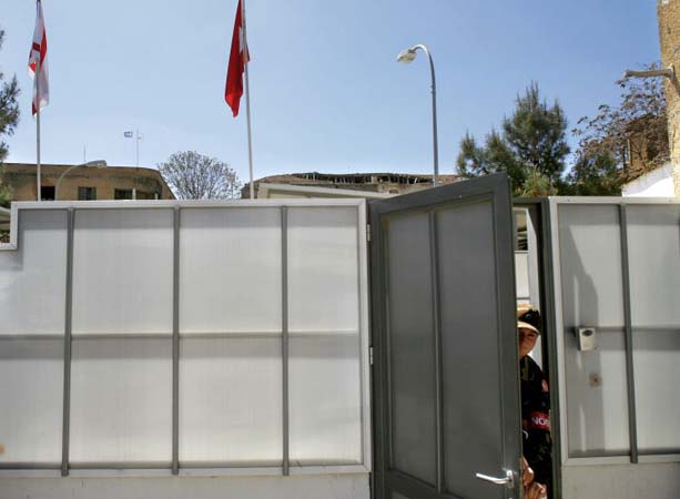 Soldier looks through wall