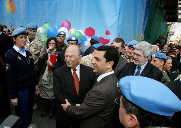 Ozdil Nami and Mehmet Ali Talat