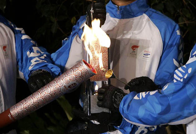 Olympic torch in Paris