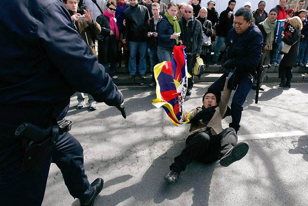 Olympic torch in Paris
