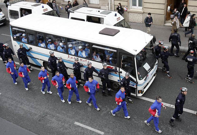 Olympic torch in Paris