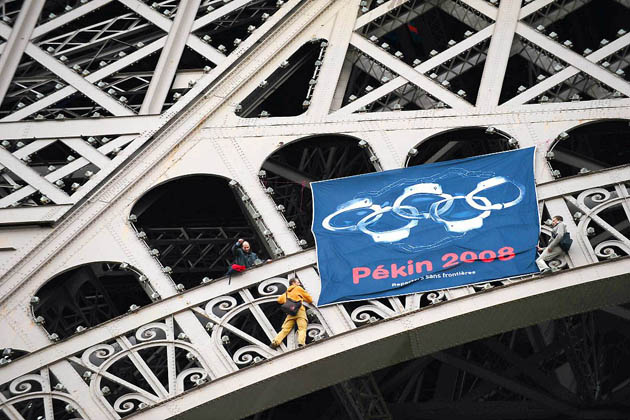 Olympic torch in Paris