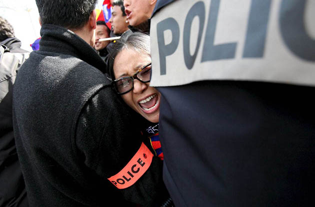 Olympic torch in Paris