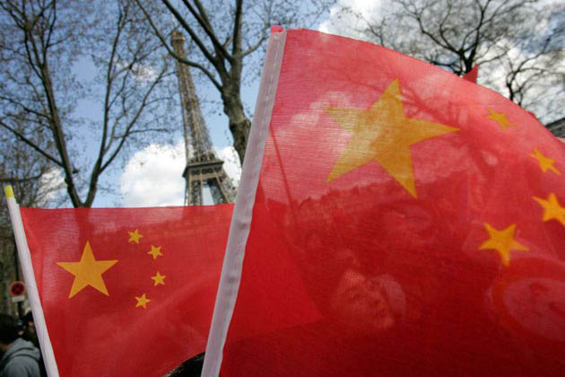 Olympic torch in Paris