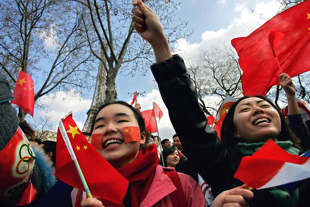 Olympic torch in Paris