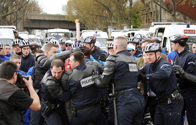 Olympic torch in Paris