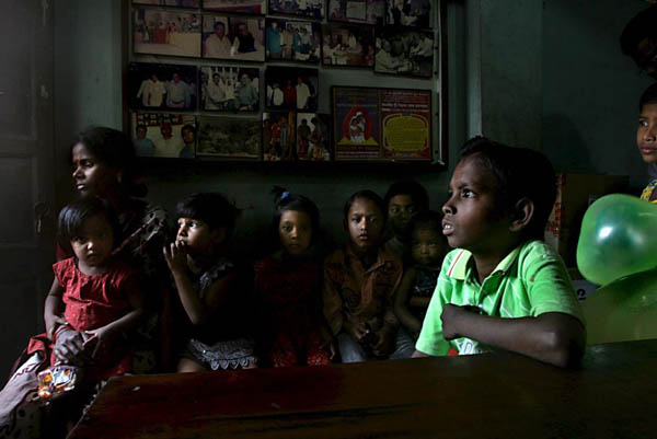 Calcutta, India: Members of the Thalassemia and AIDS Prevention Society during an awareness rally on World Health Day