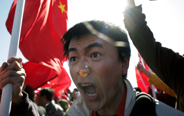 Olympic torch in san francisco 