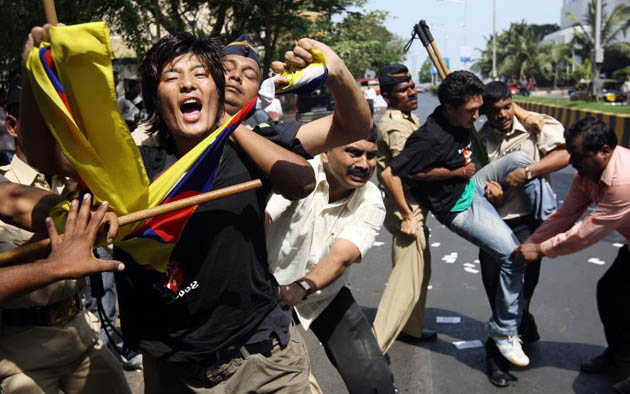 Olympics protesters in India