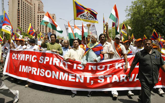 Olympics protesters in India