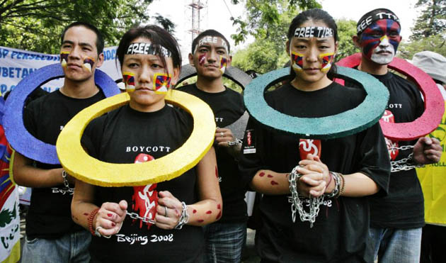 Olympics protesters in India