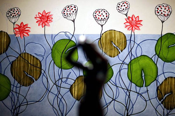 Melbourne, Australia: Artwork seen at the launch for 'Art Melbourne 08' at the Royal Exhibition Building