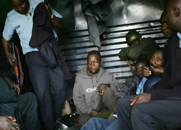 Nairobi, Kenya: Police arrest suspected outlawed 'Mungiki' sect members