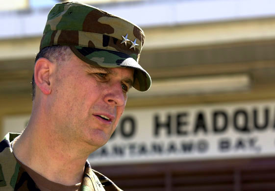 Major general Michael Dunlavey, interrogations commander at Guantanamo