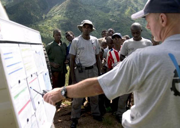 Mine clearing in Burundi