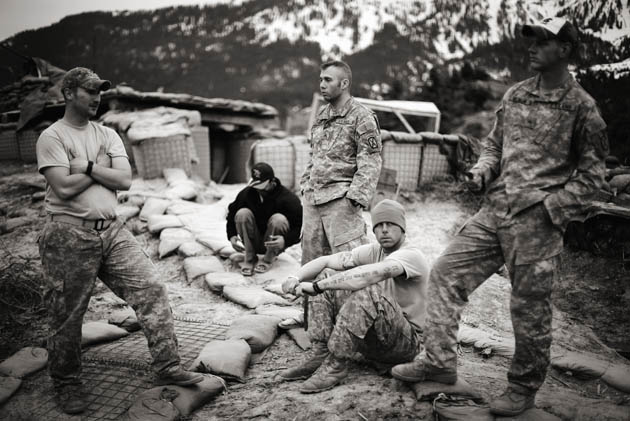 Photographer John D McHugh in Afghanistan