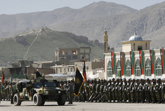 afghan troops