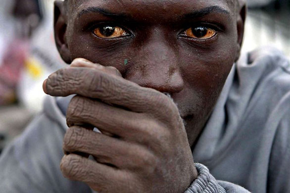 Tenerife, Canary Islands: One of 62 immigrants who have been detained after arriving on Troya beach