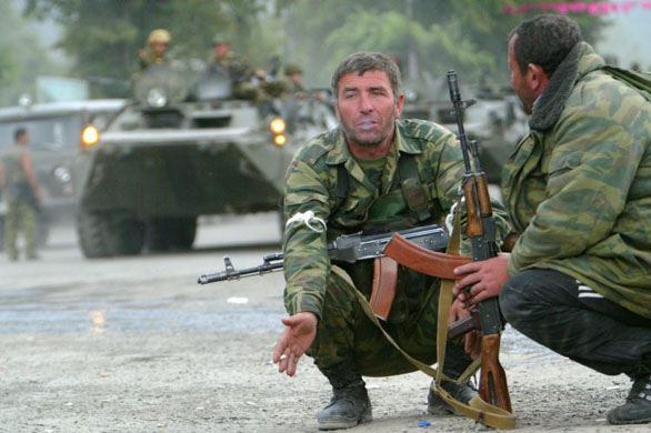 South Ossetian separatist fighters