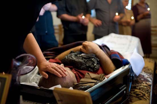 A Georgian soldier's funeral