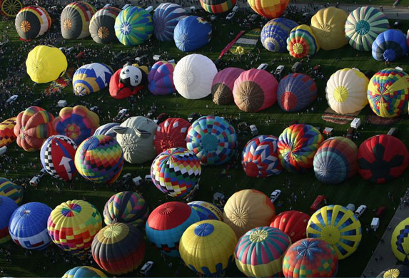 hot air balloons