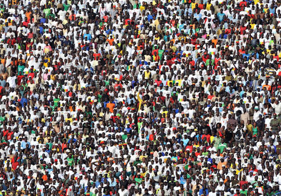 Senegal football supporters
