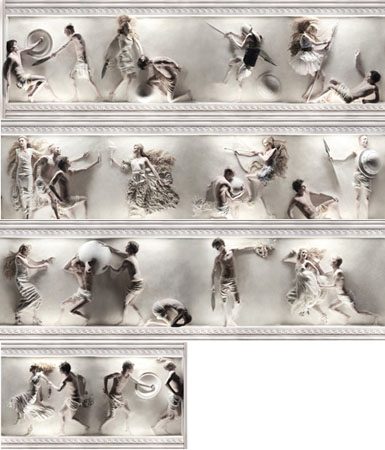 Human Greek Frieze