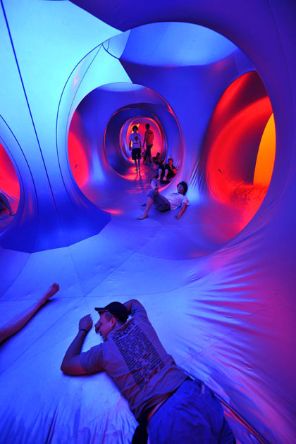 Luminarium installation by British designer Alain Parkinson