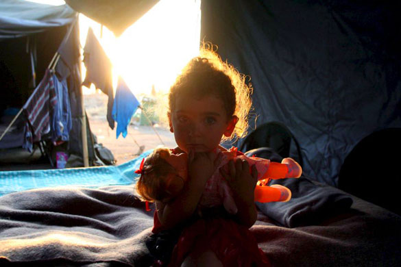 georgian refugee child