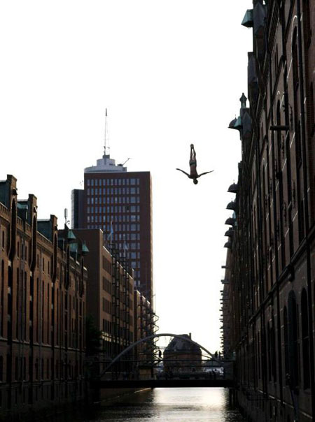 Cliff diving in hamburg