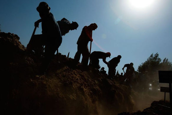 mass military funeral in tbilisi 
