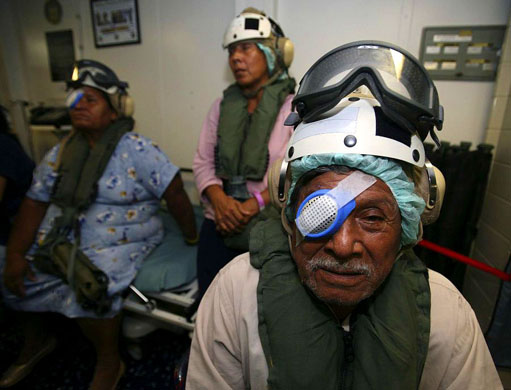 Hurricaine FElix suvivors receive US Naval assistance