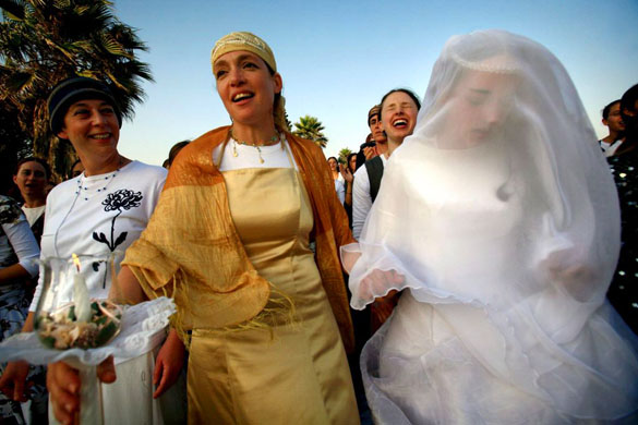 Jewish settler wedding on the west bank
