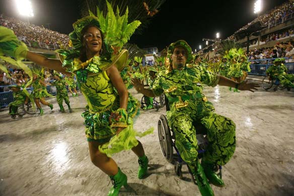 The Portel samba school in Rio de Janeiro, Brazil